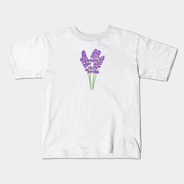 lavender Kids T-Shirt by Kuchinska design